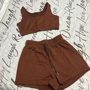 Two piece short set
